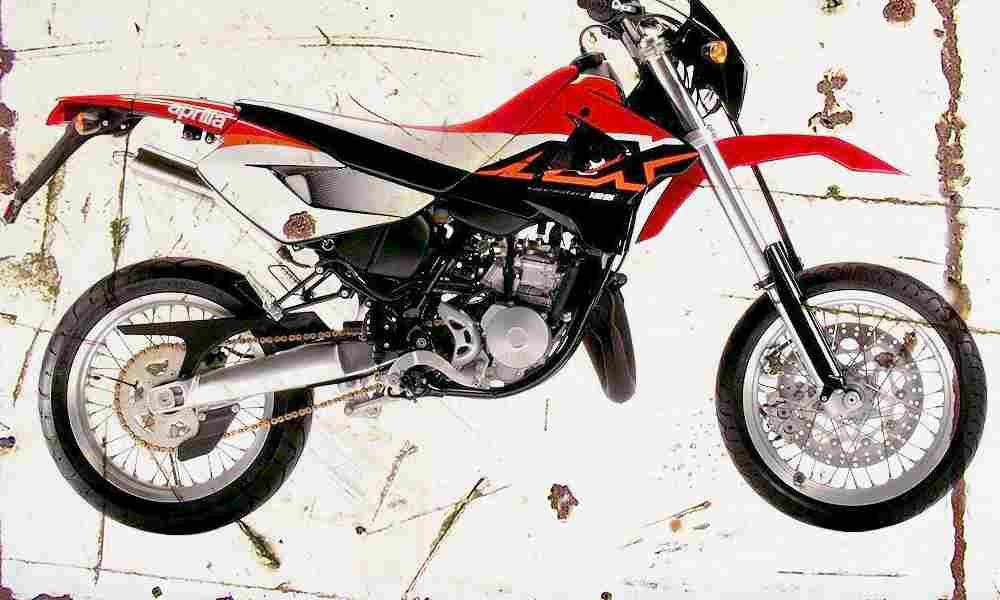 Aprilia MX125 2005 Aged Vintage A4 Photo Print
