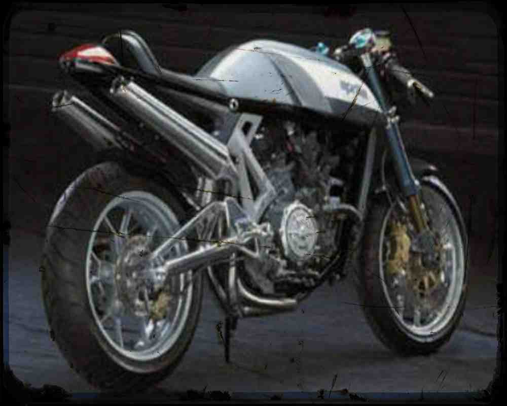 Aprilia Marlin 2 Motorbike Vintage Aged A4 Photo Print