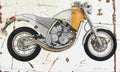 Aprilia Moto6.5 1995 Aged Vintage A4 Photo Print