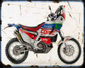 Aprilia Mxv 450 Dakar A4 Photo Print Motorbike Vintage Aged