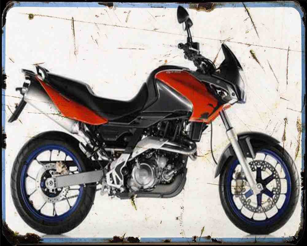 Aprilia Pegaso Strada 05 Motorbike Vintage Aged A4 Photo Print