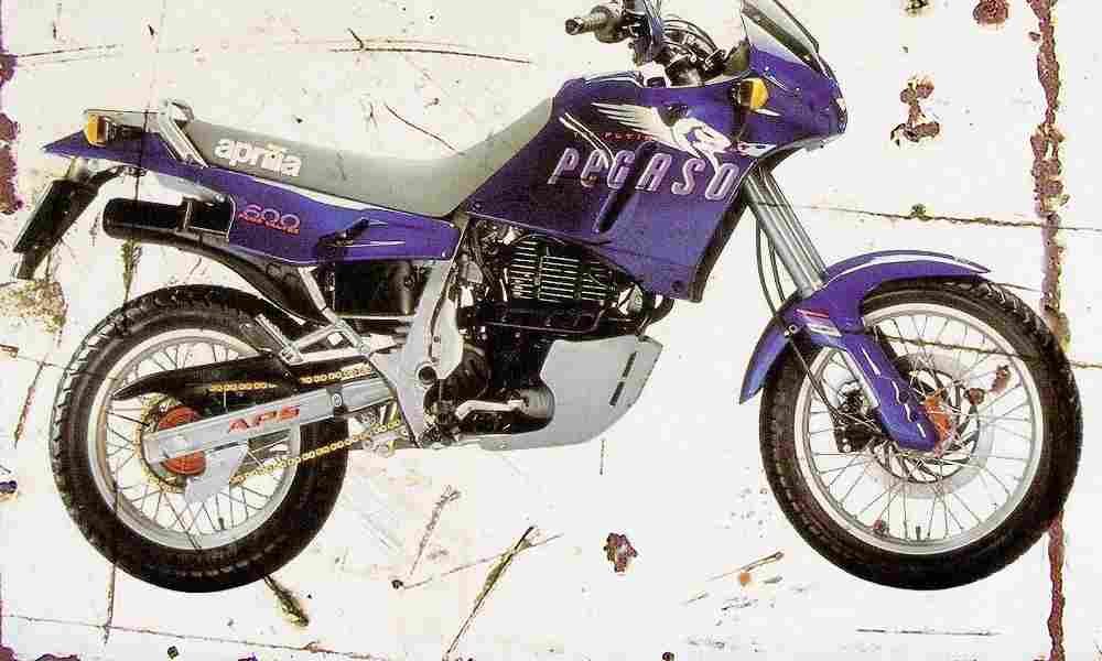 Aprilia Pegaso600 1990 Aged Vintage A4 Photo Print