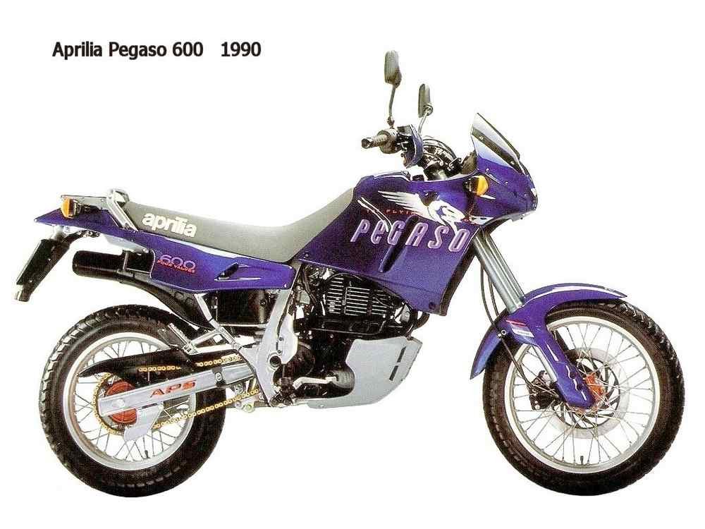 Aprilia Pegaso600 1990 motorbike A4 Photo Print