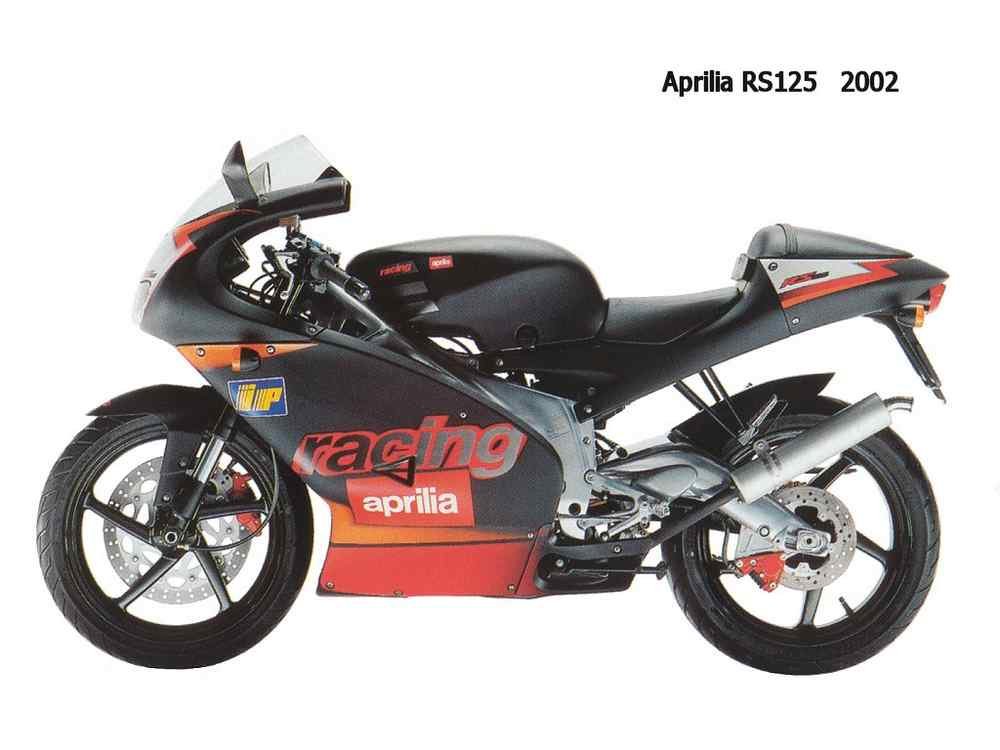 Aprilia RS125 2002 motorbike A4 Photo Print