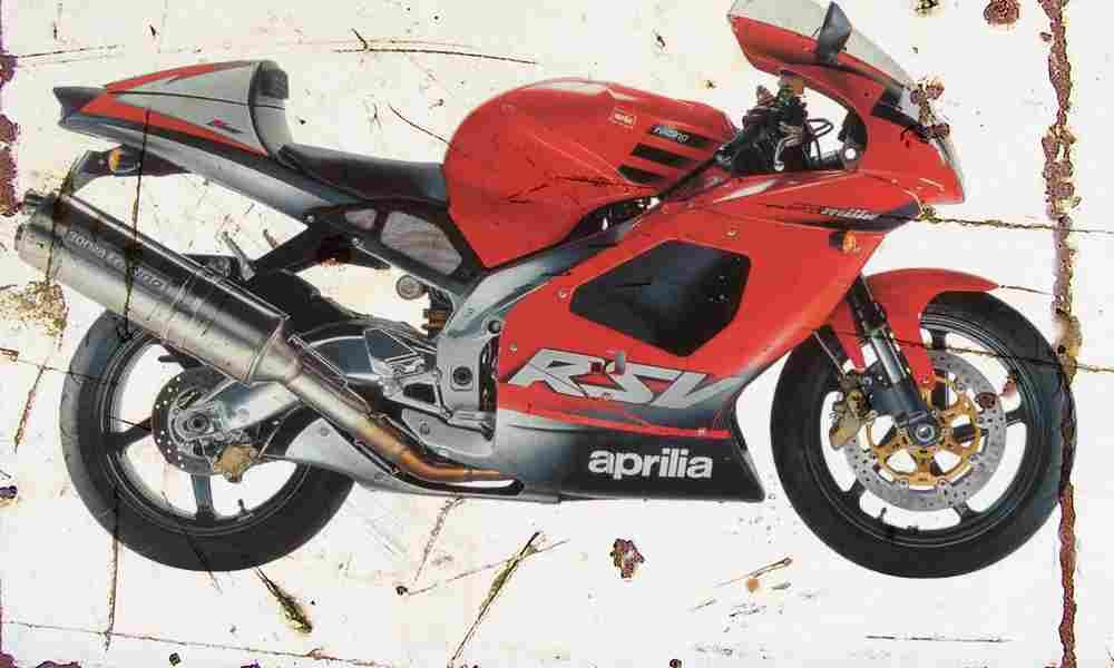 Aprilia RSV Mille 2002 Aged Vintage A4 Photo Print