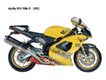 Aprilia RSV Mille R 2003 motorbike A4 Photo Print