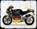Aprilia Rs125 Rep 03 2 Motorbike Vintage Aged A4 Photo Print