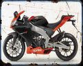 Aprilia Rs4 11 A4 Photo Print Motorbike Vintage Aged