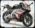 Aprilia Rs4 125 14 01 A4 Photo Print Motorbike Vintage Aged
