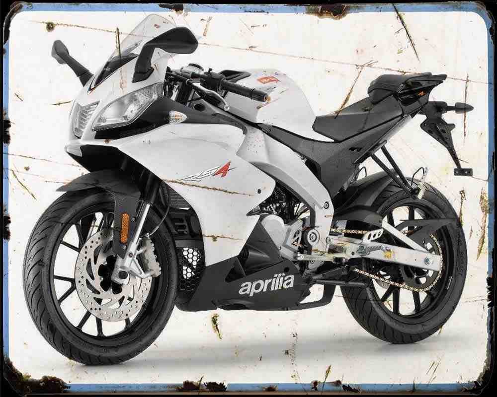 Aprilia Rs4 50 13 02 A4 Photo Print Motorbike Vintage Aged