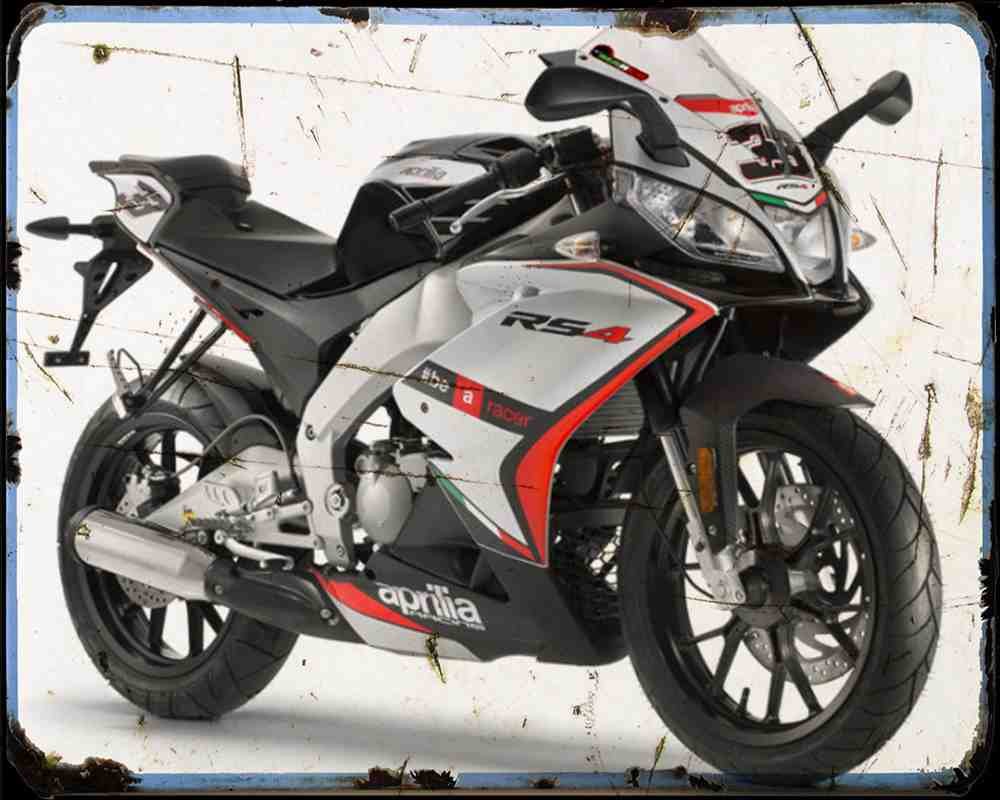 Aprilia Rs4 50 14 01 A4 Photo Print Motorbike Vintage Aged