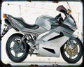 Aprilia Rst1000 01 1 A4 Photo Print Motorbike Vintage Aged