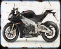 Aprilia Rsv 4R Aprc 12 A4 Photo Print Motorbike Vintage Aged