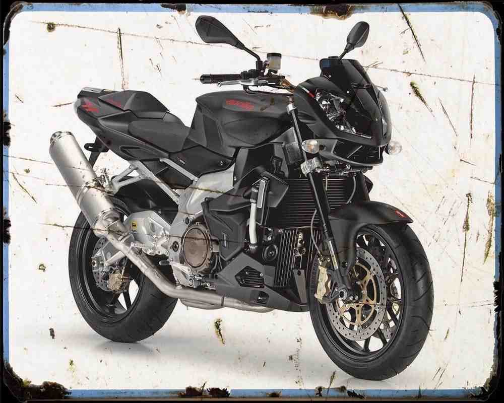 Aprilia Rsv Tuono 08 3 A4 Photo Print Motorbike Vintage Aged