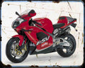 Aprilia Rsv1000 98 1 Motorbike Vintage Aged (2) A4 Photo Print