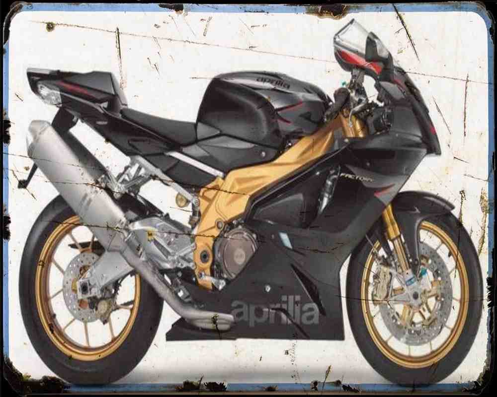 Aprilia Rsv1000R Factory 07 2 Motorbike Vintage Aged A4 Photo Print