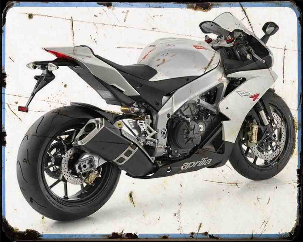 Aprilia Rsv4 R 10 1 Motorbike Vintage Aged A4 Photo Print