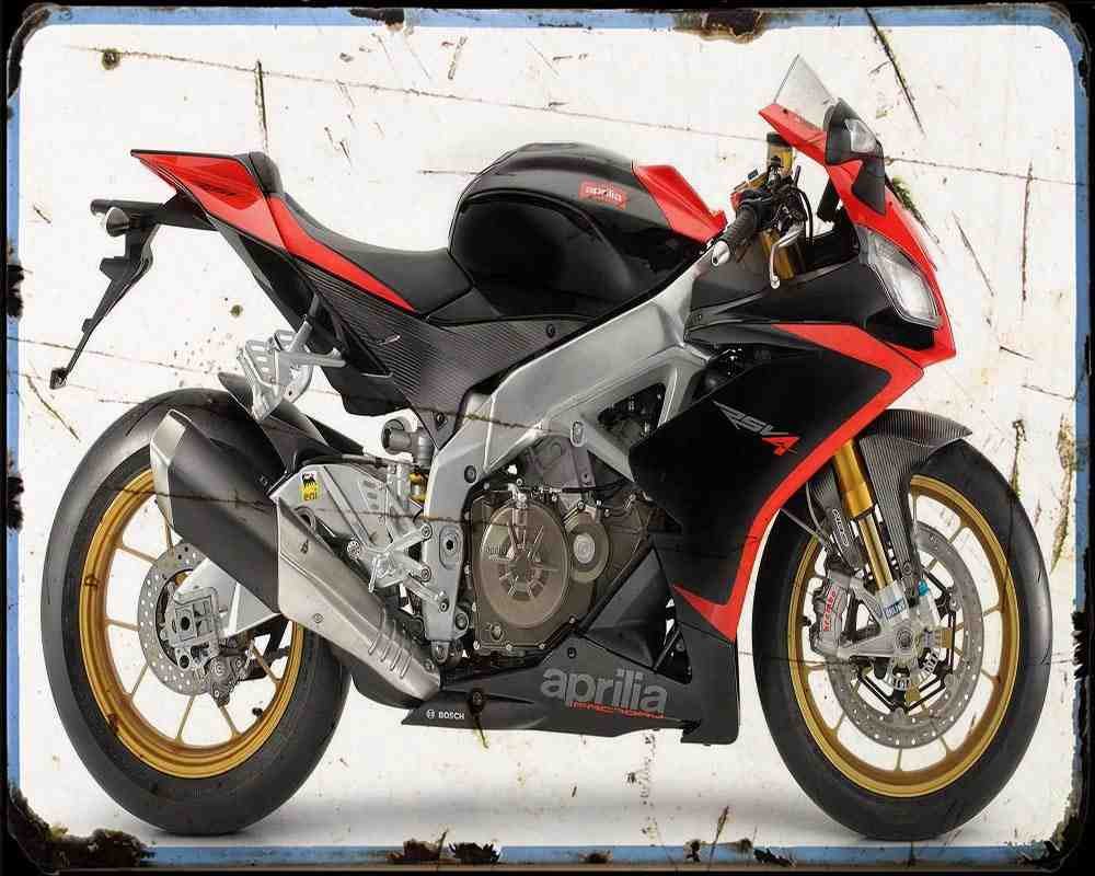 Aprilia Rsv4 R Abs 13 1 Motorbike Vintage Aged A4 Photo Print