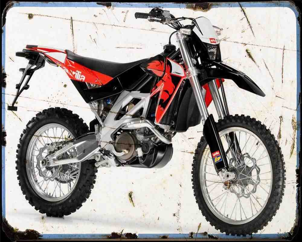 Aprilia Rxv450 06 A4 Photo Print Motorbike Vintage Aged