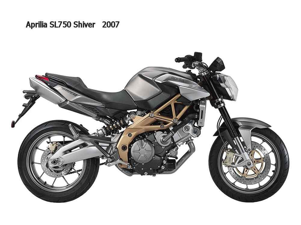 Aprilia SL750 Shiver 2007 motorbike A4 Photo Print