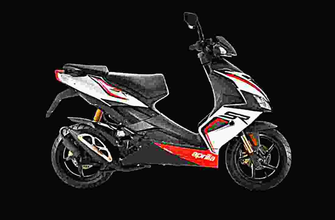 Aprilia SR 50 R 2017 4 motorbike A4 Photo Print