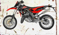 Aprilia SX125 2008 Aged Vintage A4 Photo Print