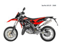 Aprilia SX125 2008 motorbike A4 Photo Print