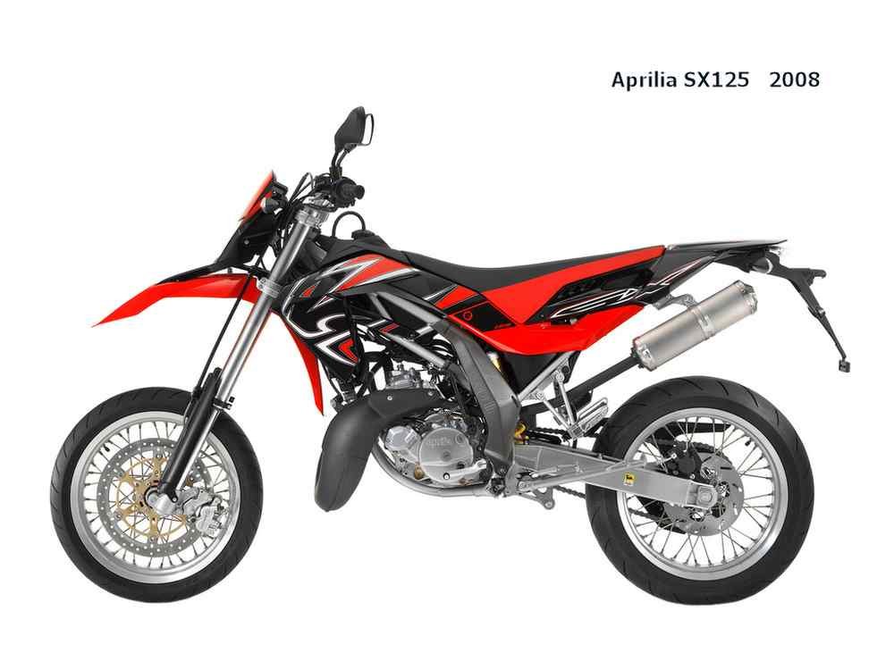 Aprilia SX125 2008 motorbike A4 Photo Print