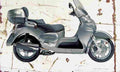 Aprilia Scarabeo 500 2003 Aged Vintage A4 Photo Print