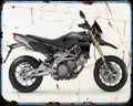 Aprilia Smv 750 Dorsoduro 08 A4 Photo Print Motorbike Vintage Aged