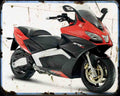 Aprilia Srv 850 Motorbike Vintage Aged A4 Photo Print