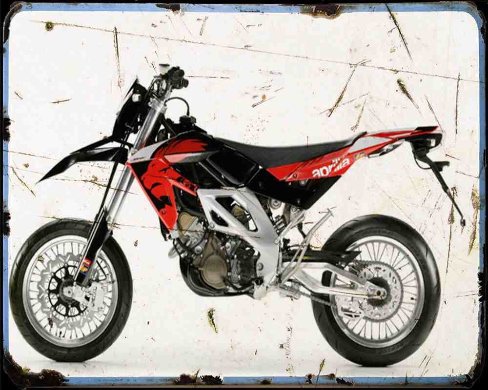 Aprilia Sxv450 06 4 Motorbike Vintage Aged A4 Photo Print