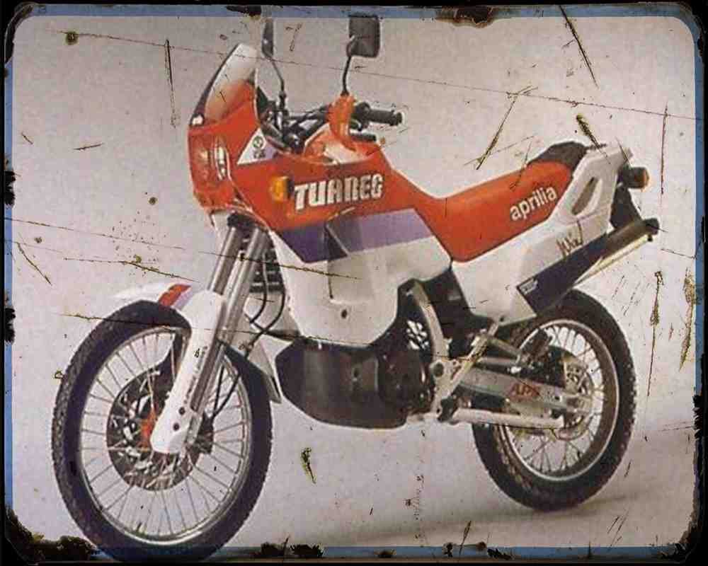 Aprilia Tuarug 125 Wind 87 A4 Photo Print Motorbike Vintage Aged