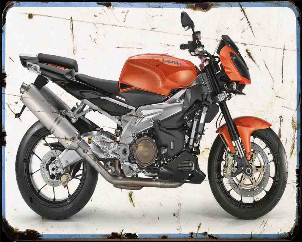 Aprilia Tuono 1000R 09 02 A4 Photo Print Motorbike Vintage Aged