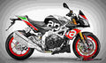 Aprilia Tuono V4 1100 Factory 2017 2 motorbike A4 Photo Print
