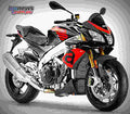 Aprilia Tuono V4 1100 RR 2017 2 motorbike A4 Photo Print