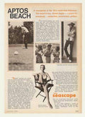 Aptos Beach Scenes Vintage Retro Advert Ads A4 Photo Print