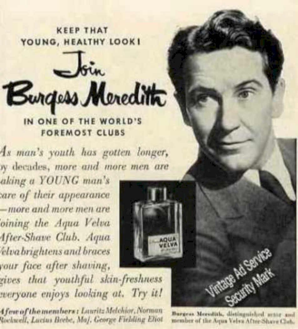 Aqua Velva Meredith Vintage Retro Advert Ads A4 Photo Print