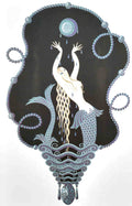 Aquarius Mermaid Crown Vintage Retro Advert Poster A4 Photo Print