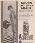 Aquasan Toilet Cleaner Vintage Retro Advert Poster A4 Photo Print