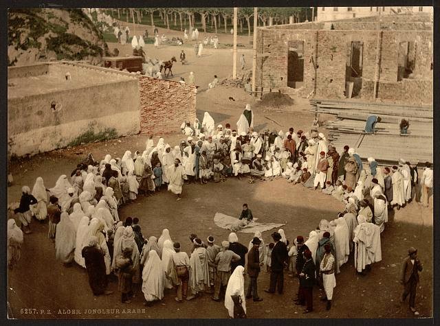 Arab juggler Algiers Vintage A4 Photo Print