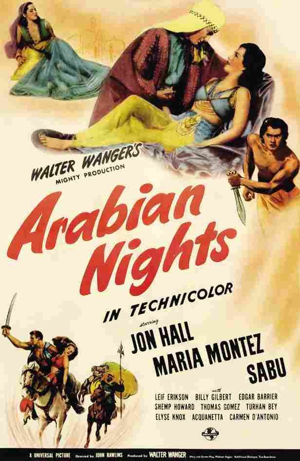 Arabian Nights 1942 01 film star poster A4 Photo Print