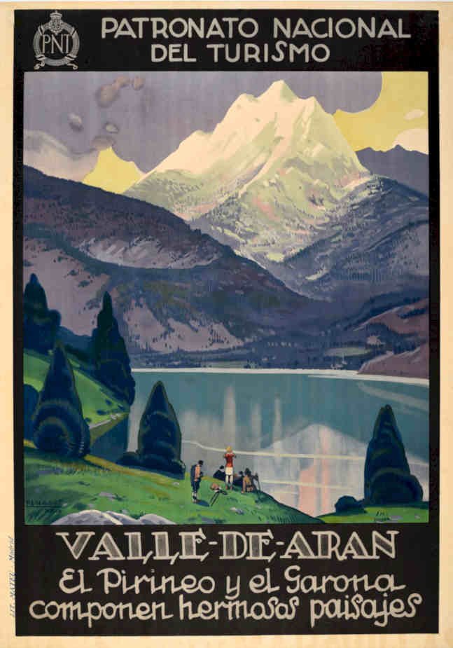 Aran Pyrenees Valley Vintage Retro Advert Poster A4 Photo Print