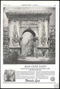 Arc De Triumph Vintage Retro Advert Ads A4 Photo Print