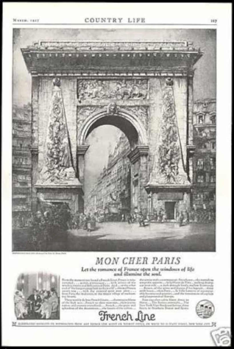 Arc De Triumph Vintage Retro Advert Ads A4 Photo Print