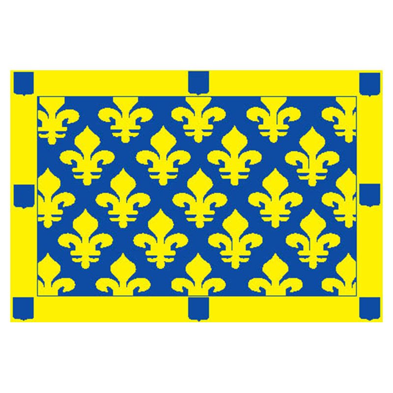 Ardeche Dep Flag N2910 A4 Photo Print