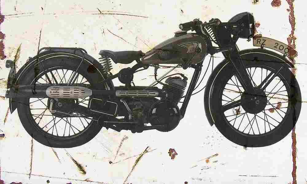 Ardie RZ200 1937 Aged Vintage A4 Photo Print
