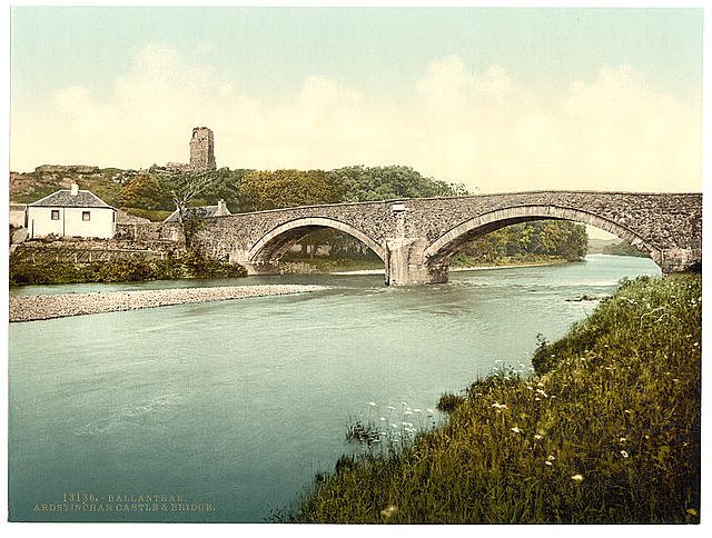 Ardstinchar Castle and bridge Ballantrae Vintage A4 Photo Print