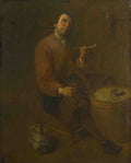 Arent Diepraem A Peasant seated smoking A4 Photo Print
