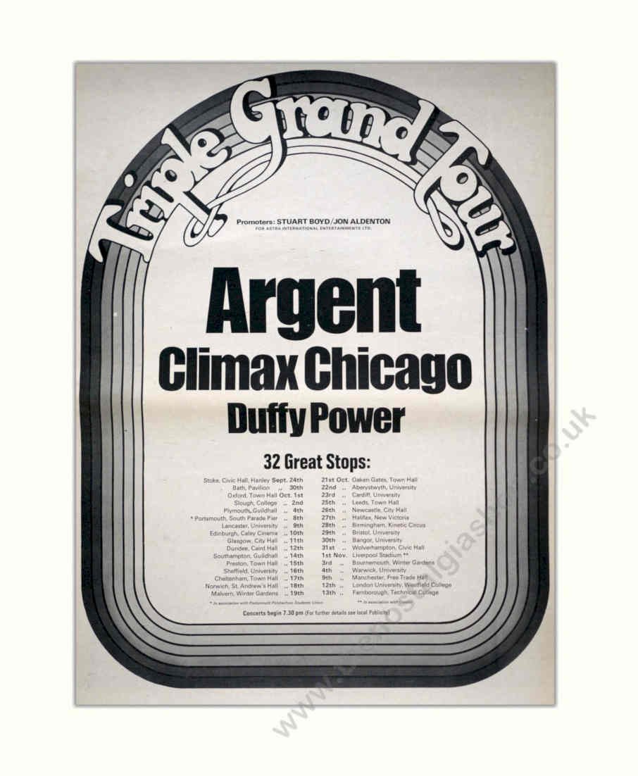 Argent Climax Chicago Vintage Retro Advert Poster A4 Photo Print